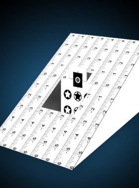 对焦测试卡跑焦测试图单反相机数码相机DV摄像头对焦高精度测试图