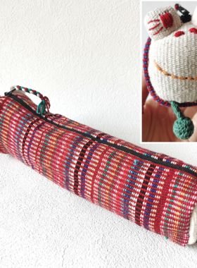 尼泊尔 WSDO animal pen case手工帆布棉动物铅笔袋 收纳袋【贰】