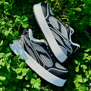 LeStream黑白网面休闲厚底增高大头德比鞋 宋亚轩同款 黄景瑜