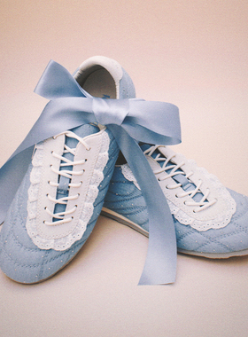 LeStream2025新款芭蕾韩系蕾丝系带Sea Salt Soda海盐汽水休闲鞋