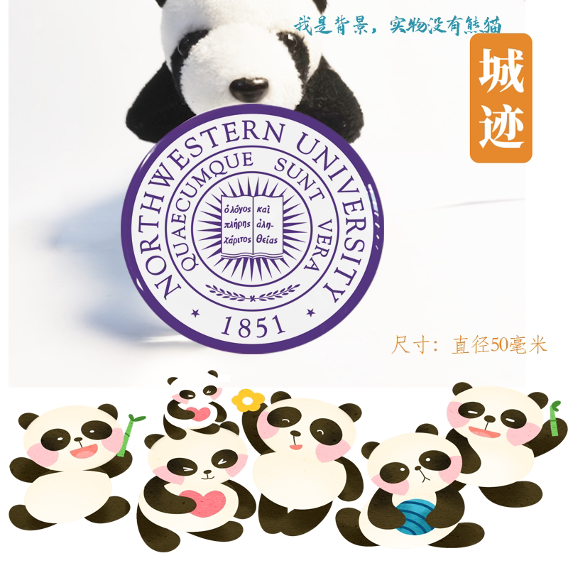 NorthwesternUniversity美国西北大学冰箱贴NU美国西北大学冰箱贴