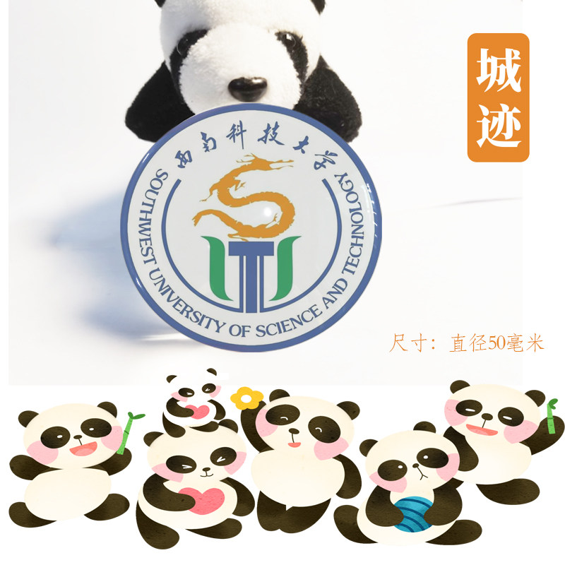 西南科技大学冰箱贴校徽西南科技大学纪念品冰箱贴磁性贴伴手礼