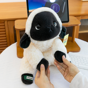 可爱奥利小羊公仔毛绒玩具绵羊陪伴布娃娃趴款儿童生日礼物送女友