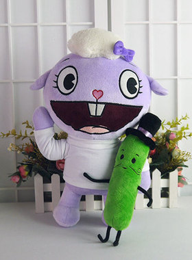 HTF欢乐树的朋友们 小羊和黄瓜Lammy&Mr. Pickels公仔包邮