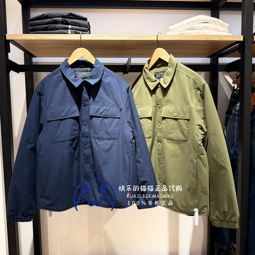 李维斯男工装宽松轻薄棉服外套