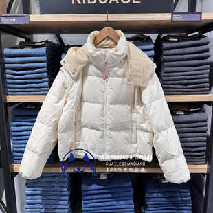羽绒服0051D 女士白鸭绒灯芯绒短款 0000 2025 Levis李维斯专柜正品