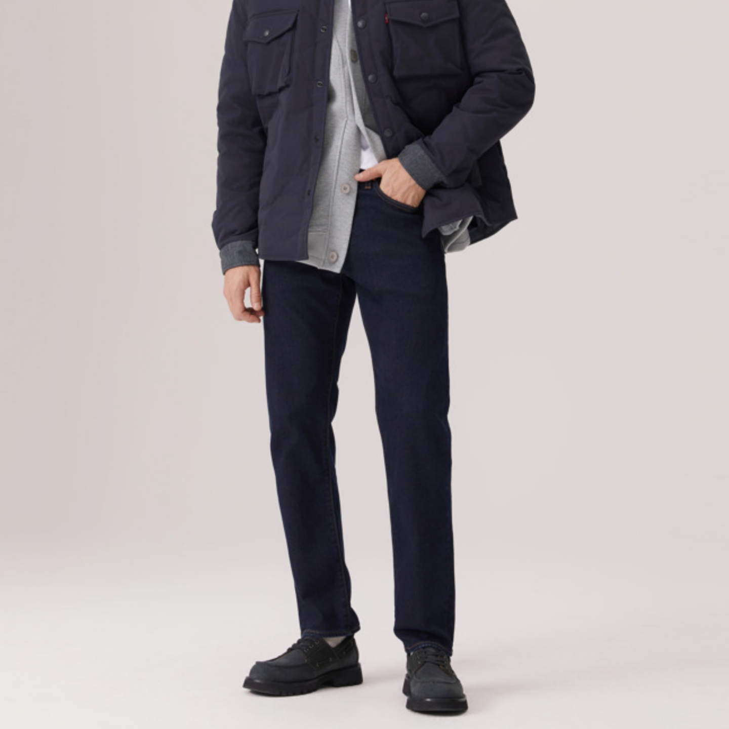 Levis李维斯专柜正品2025 男士加绒502宽松锥型牛仔裤29507-1825