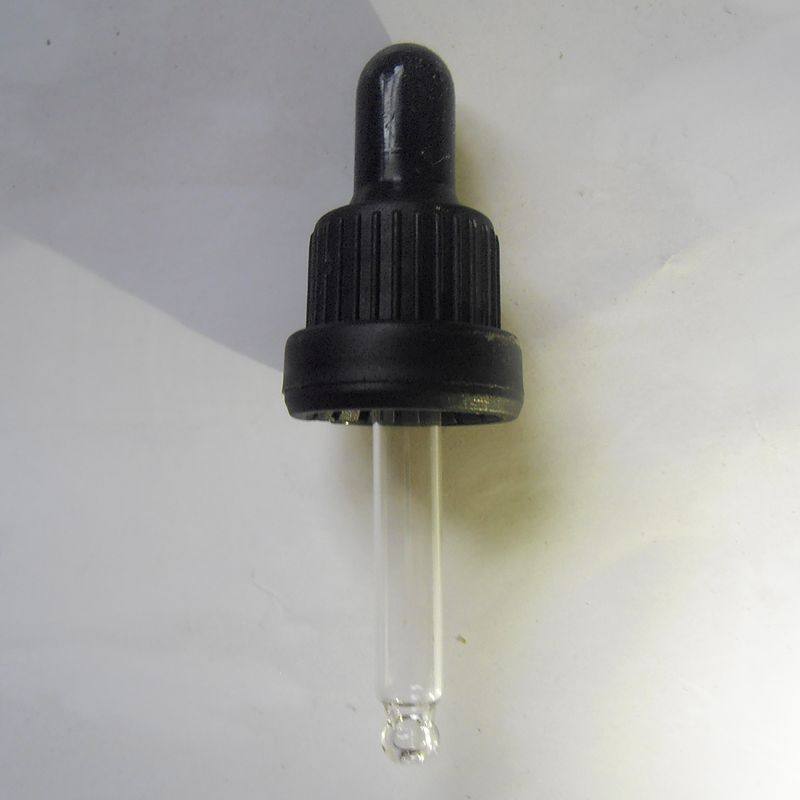 白色黑色大头防盗圈滴管精油瓶