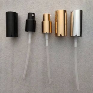 瓶盖现货供应银色金色或黑色精油瓶电化铝喷头配罩鸡嘴或喷雾喷头