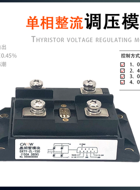 单相整流调压模块DXTY-ZL-150-200A 晶闸管 可控硅电力调压调功