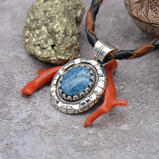 印第安 纳瓦霍 银饰 手工银饰 925 绿松石挂坠 吊坠工费 松石另计