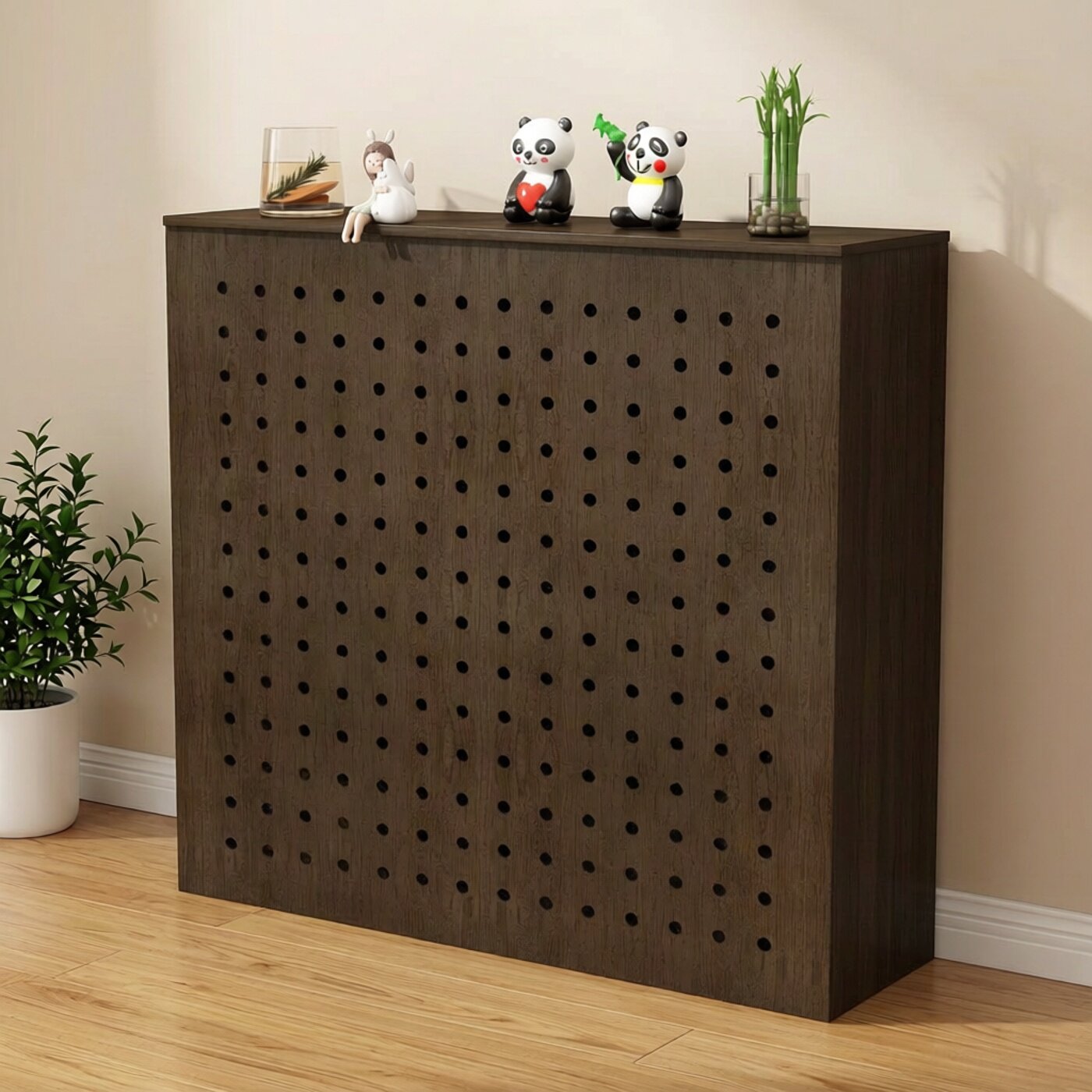 暖气片遮挡柜地暖分水器遮挡装饰罩洞洞板管道阀门遮丑神器可定制