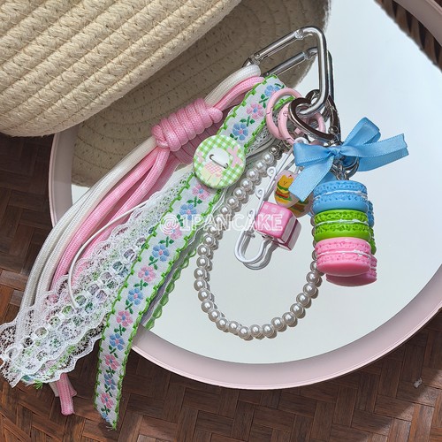 2026新款1PANCAKE原创小众甜美马卡龙miu系挂件钥匙扣包挂件礼物