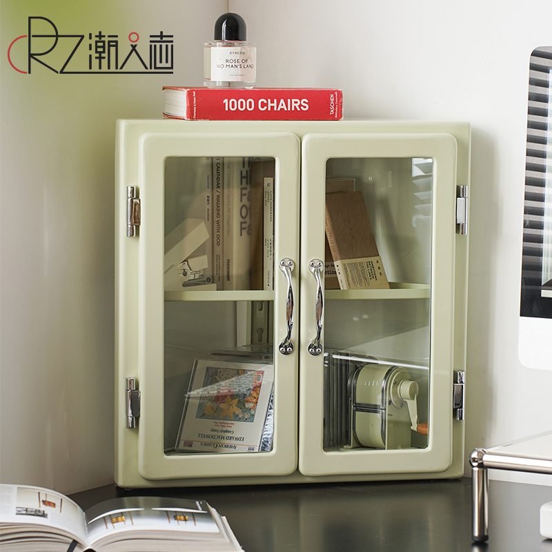 三角柜家用复古墙角柜子轻奢网红桌面玻璃展示转角柜收纳储物柜子