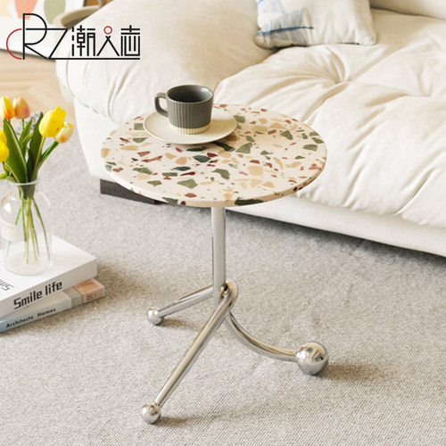 轻奢沙发边几小圆桌创意客厅