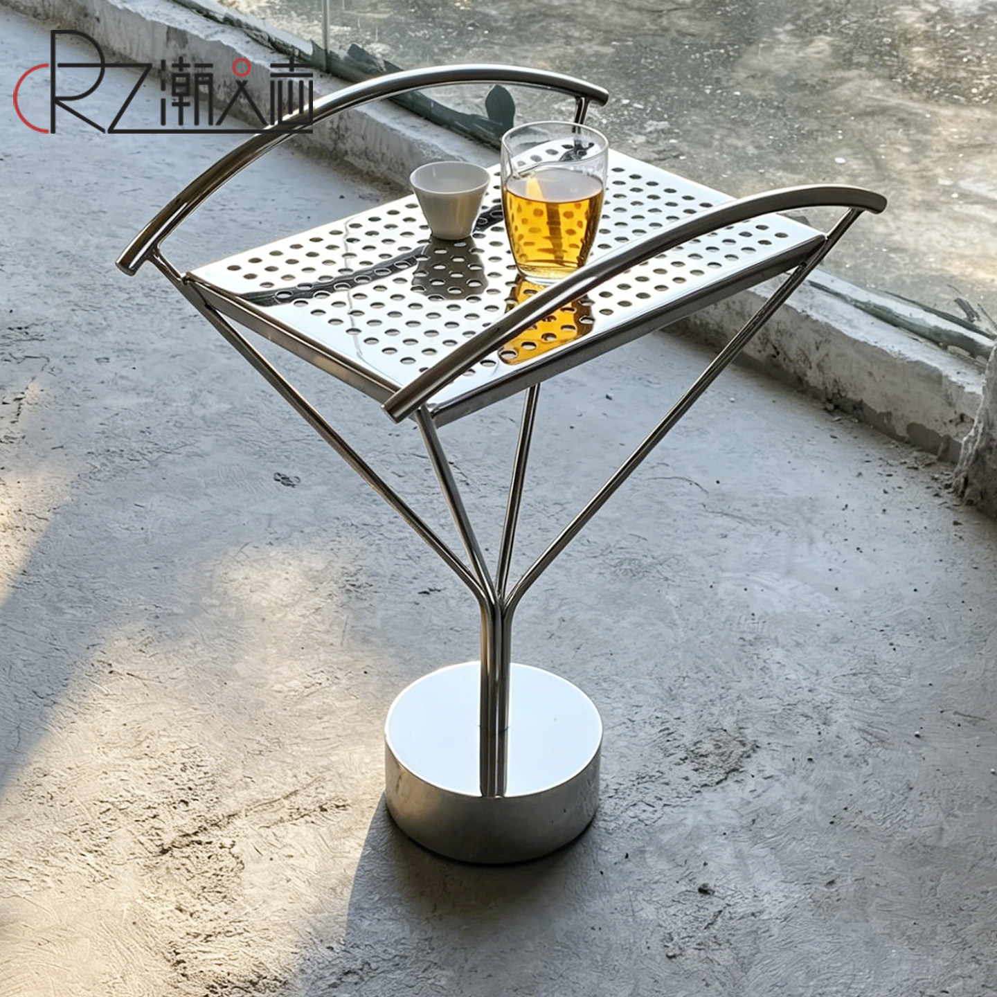潮人志304不锈钢边几工业简约可移动设计感创意角几设计师床头柜