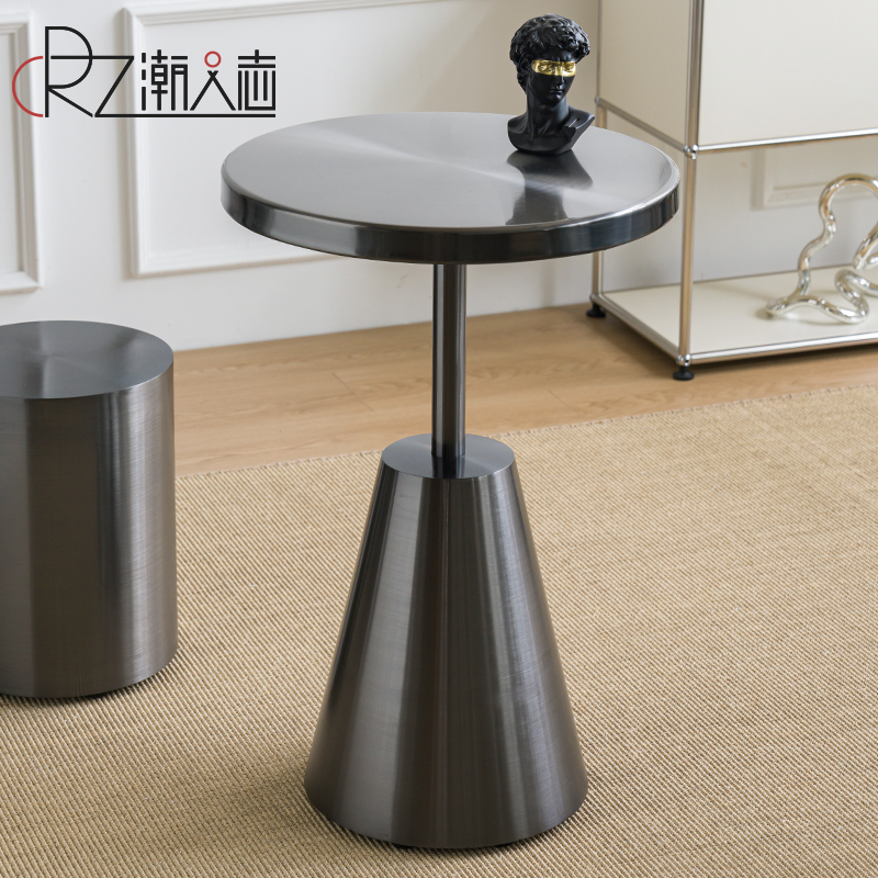 轻奢设计师现代简约金属桌