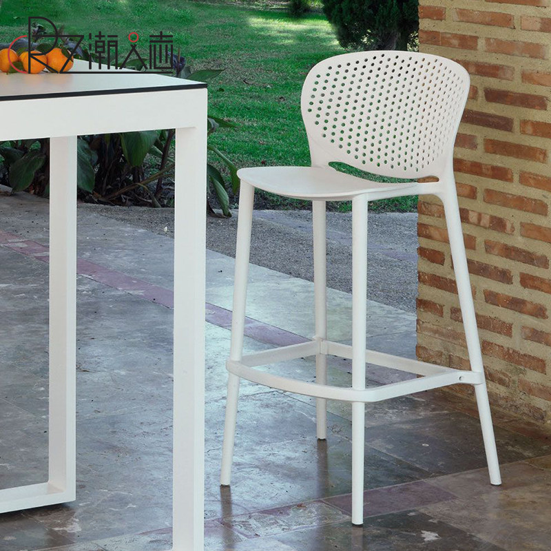 塑料吧台椅户外简约家用吧台凳高脚凳子前台高椅子个性镂空酒吧椅,住宅家具,家用高脚椅,淘宝优惠券,粉丝福利购,淘宝优惠卷