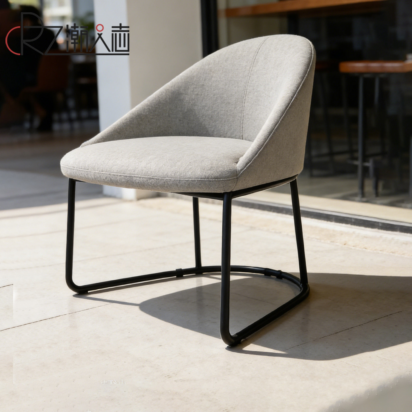 潮人志北欧布艺单人沙发椅会客接待椅子洽谈椅子客厅懒人休闲椅子,住宅家具,沙发椅,淘宝优惠券,粉丝福利购,淘宝优惠卷