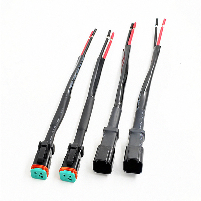 越野车射灯防水快插接口DT连接线