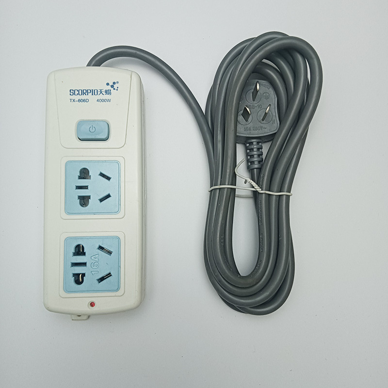 4000w空调插座天蝎插板TX-606D专用天蝎插座大功率插排家用