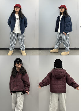 iaiammo丨25秋冬「3M新雪丽」高效暖绒绗棉防水儿童连帽棉服外套