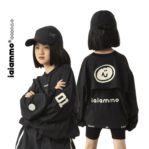 iaiammo原创笑脸速干童装长袖