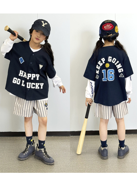 iaiammo丨25SS「抑菌凉感」字母笑脸印章男女中大儿童棒球短袖T恤