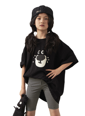 iaiammo丨原创24SS韩版小熊立体气泡男女中大童装儿童纯棉短袖t恤