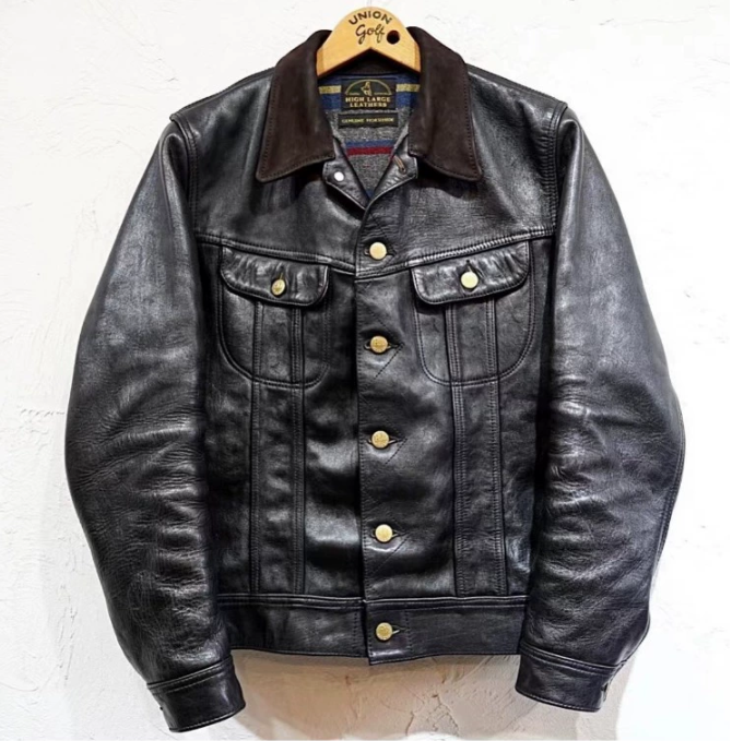 厚马皮HIGHLARGE风暴骑士夹克