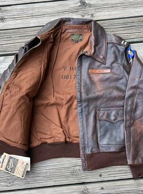 正规代理【superXY】现货 Eastman 手擦做旧战损 大逃亡A-2夹克