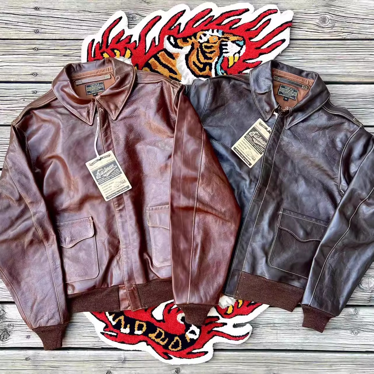 正规代理【superXY】全码 Eastman 经典27752马皮A-2飞行夹克