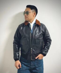 Eastman 经典 素款 正规代理 1飞行夹克 现货 山羊皮 superXY