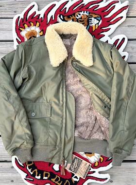 正规代理【superXY】现货 Eastman 苍白毛领全羊驼毛B-10飞行夹克