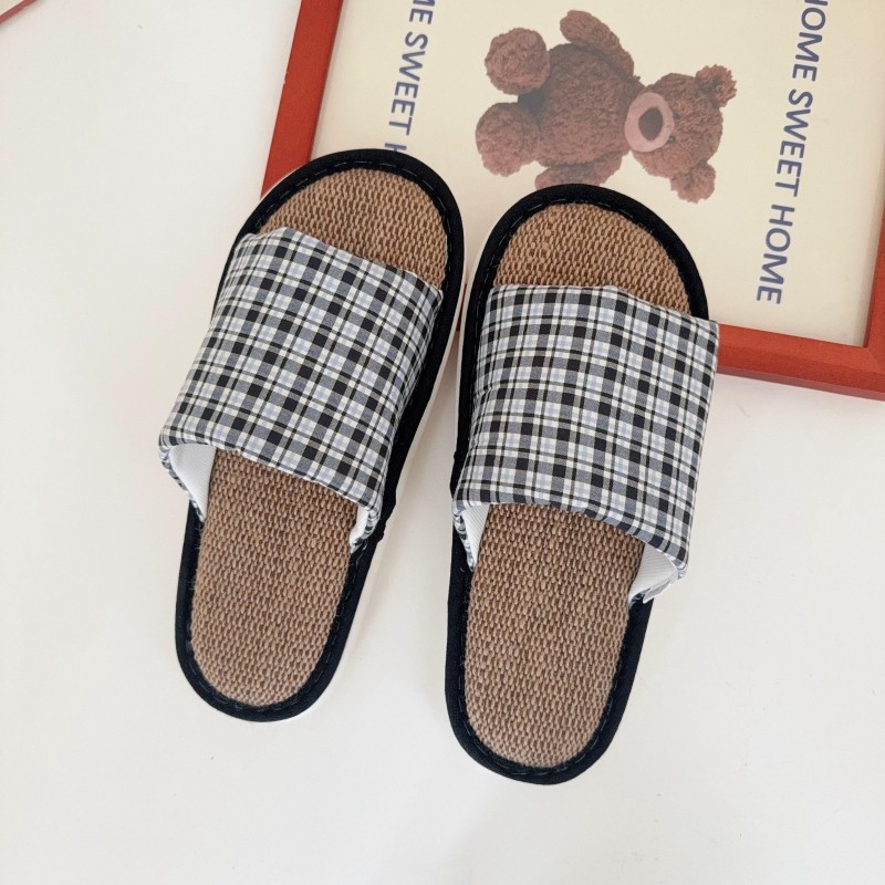 透气亚麻拖鞋男士春夏居家室内防滑地板凉拖鞋外穿四季棉麻露趾拖,居家布艺,居家亚麻拖鞋,淘宝优惠券,粉丝福利购,淘宝优惠卷