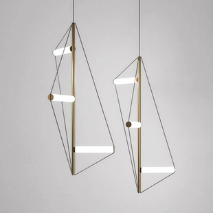 饰灯展厅服装 店酒店餐厅灯具 走廊过道艺术装 极简餐厅吊灯现代时尚