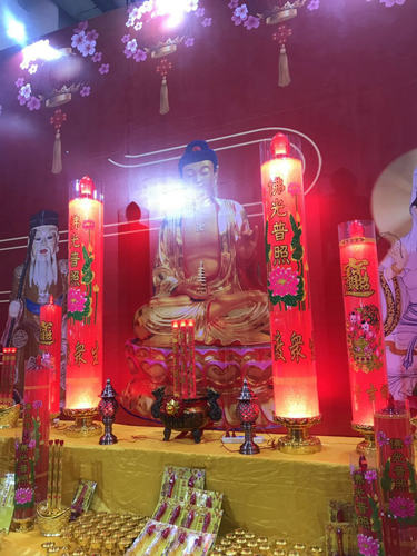 佛前LED佛光普照电子仿真灯供佛蜡烛观音招财神供灯电蜡烛灯1米 - 封面