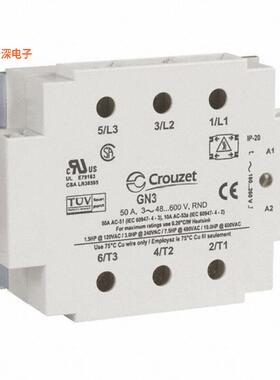 GN325ESZ |DIN 轨道SSR RELAY 3PST-NO 25A 48-530V