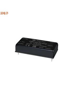 PRC40-24-S12 |隔离模块DC-DC, ISOLATED, 40 W, 9 ~ 36 VD