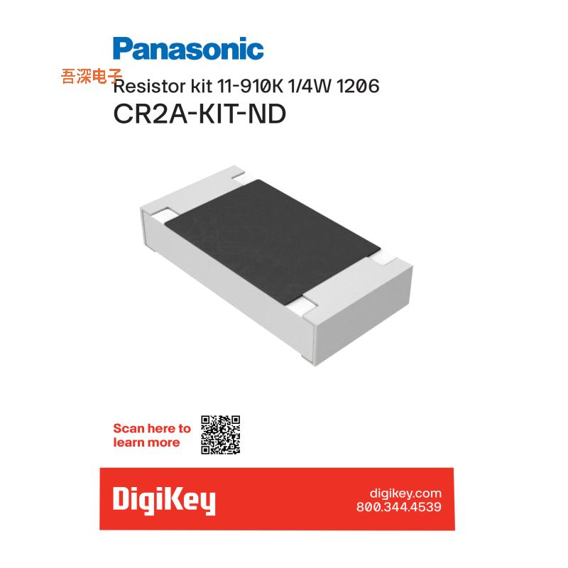 CR2A-KIT |厚膜RESISTR KIT 11-910K 1/4W 3000PCS