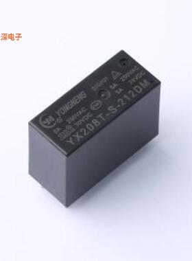 YX208T-S-212DM |功率继电器电流8A,12VDC,2组常开，0.54W