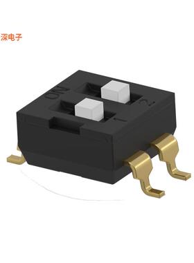 ADEN02STU04 |SPSTSWITCH SLIDE DIP SPST 0.025A 24V