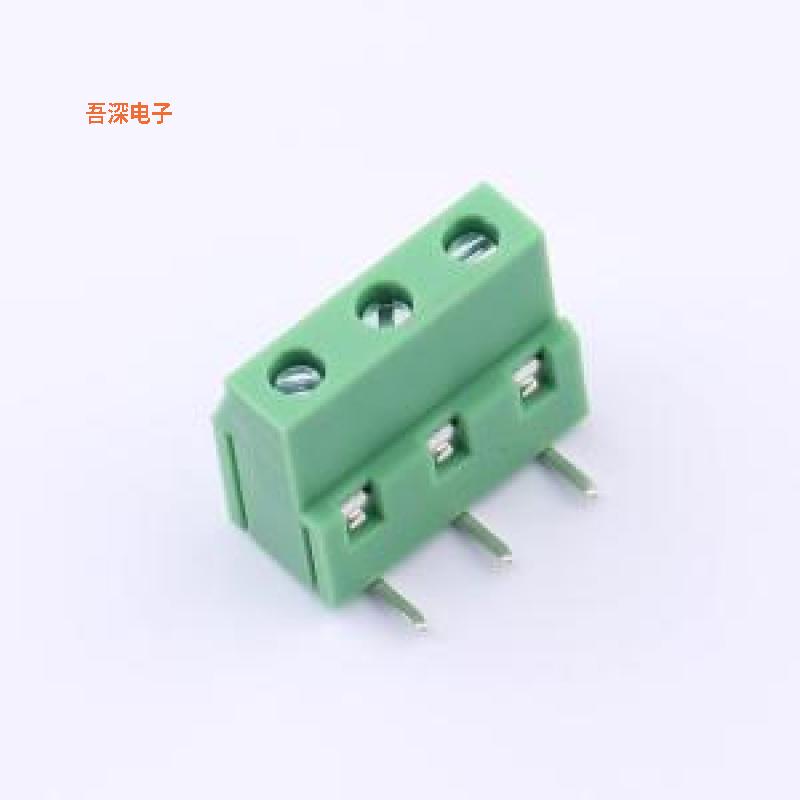 KF129R-7.5-3P |螺钉式接线绿色铜环保一字可拼