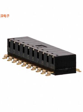 EDSP10SGRNNTU04 |SPSTSWITCH PIANO DIP SPST 0.025A 24V