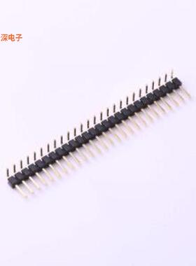 X6511WR-26H-C60D30R2 |高镀金 抗氧化排针弯插,P=2.54mm