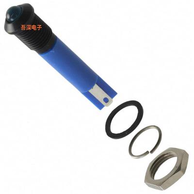 Q8P1BXXB24E|INDICATOR 24V 8MM PROMINENT BL