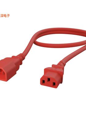 AC-02208-RD |原装全新EXTEN PWR CORD C14/C13 18AWG 8'