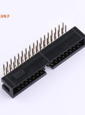 BH254R-34P |线对板针座简牛2.54mm 弯插 2x17P 黑色