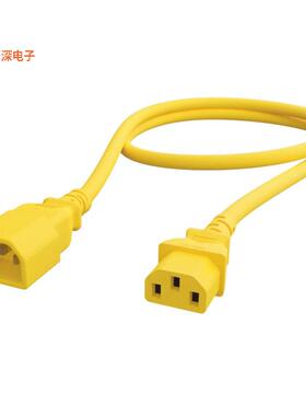 AC-02208-YE |原装全新EXTEN PWR CORD C14/C13 18AWG 8'