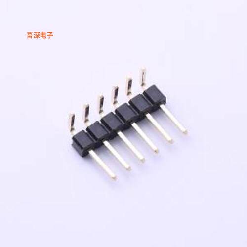 DZ254W-11-06-65 |排针排针1x6P 间距:2.54mm 方针 弯插